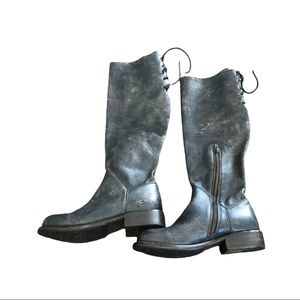 Ladies BedStu Manchester Boots 6 Black Distressed
